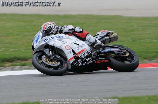 2009-05-09 Monza 4661 Supersport - Qualifyng Practice - Miguel Praia - Honda CBR600RR